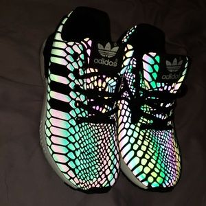 Reflective Adidas shoes